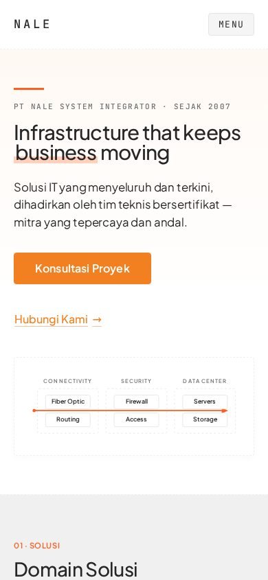 Homepage rendered at 390x844